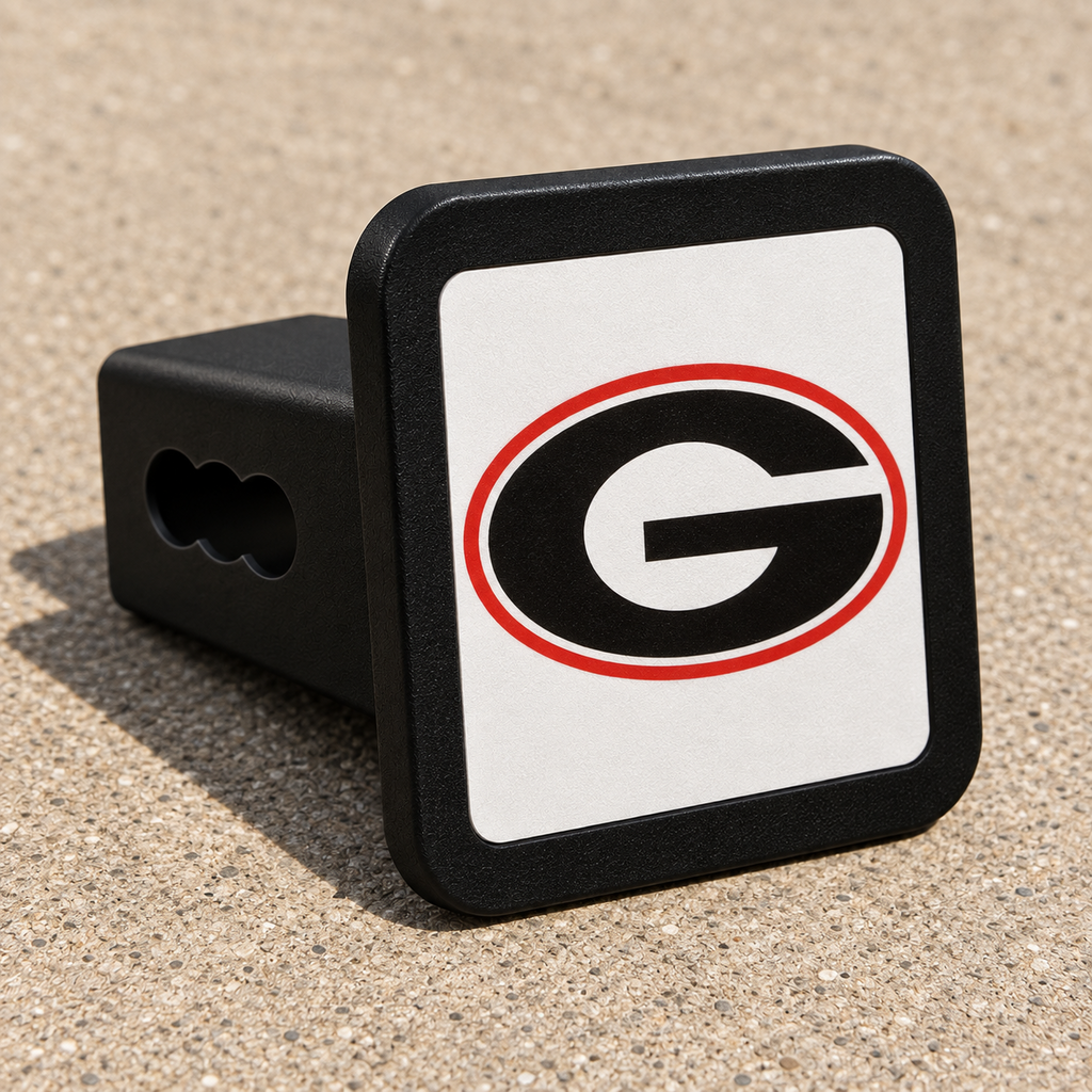 UGA Georgia Bulldogs Dawgs College Football Hitch Cover 2 Inch Receiver G - product visualization