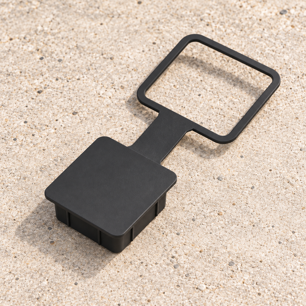 Trailer Hitch Cover Plug 2 Inch Receiver Black Cap Truck SUV Tow