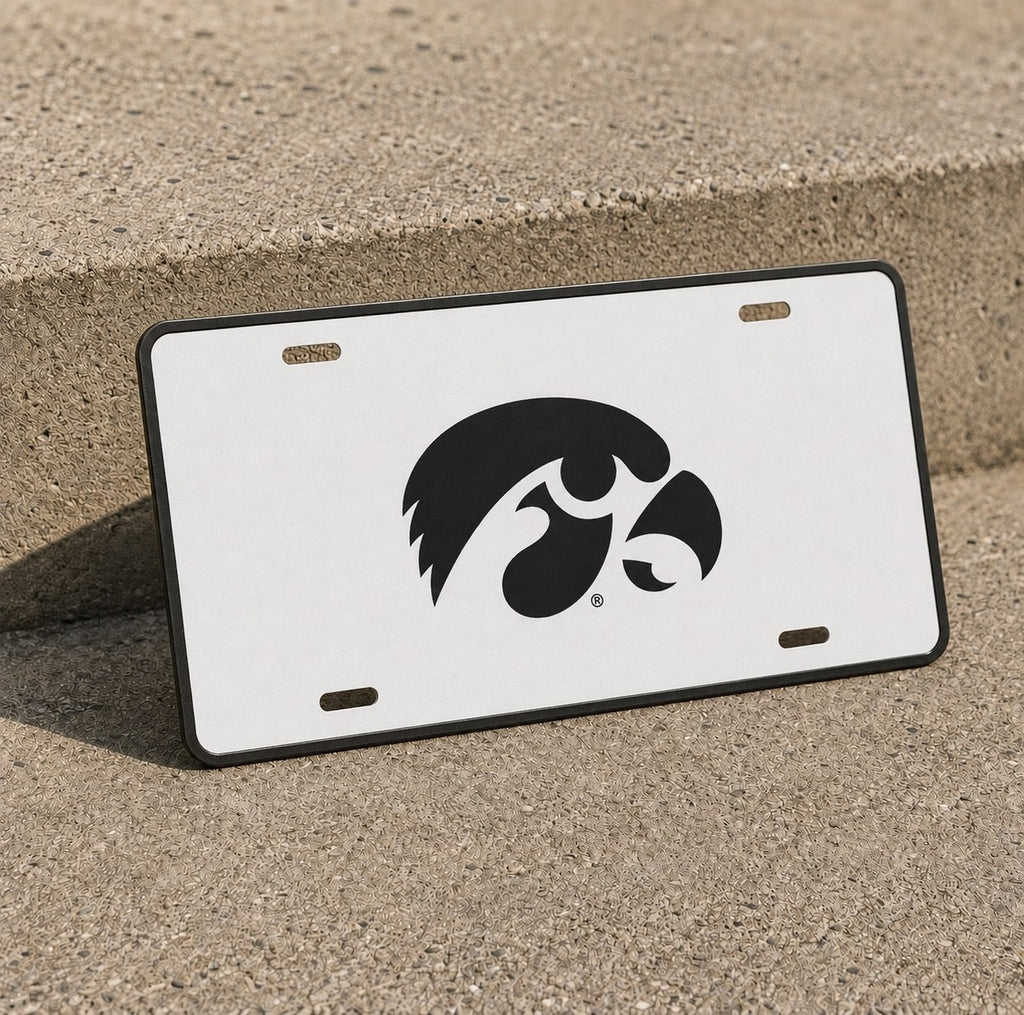 Iowa Hawkeyes College Football License Plate Car Tag 12x6 Front Novelty Vanity
