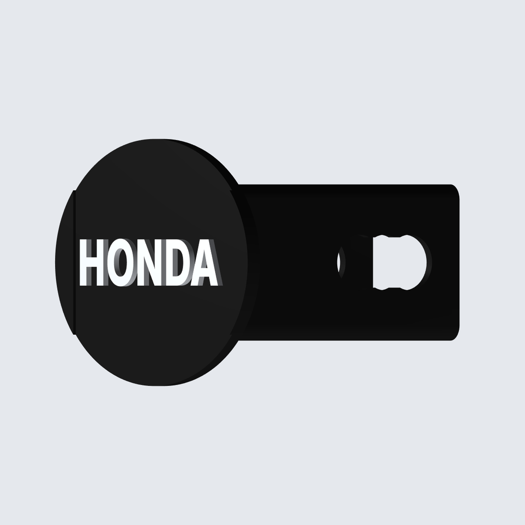 Honda oval trailer hitch cover view 5