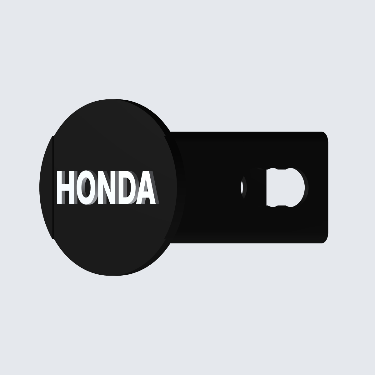 Honda oval trailer hitch cover view 5