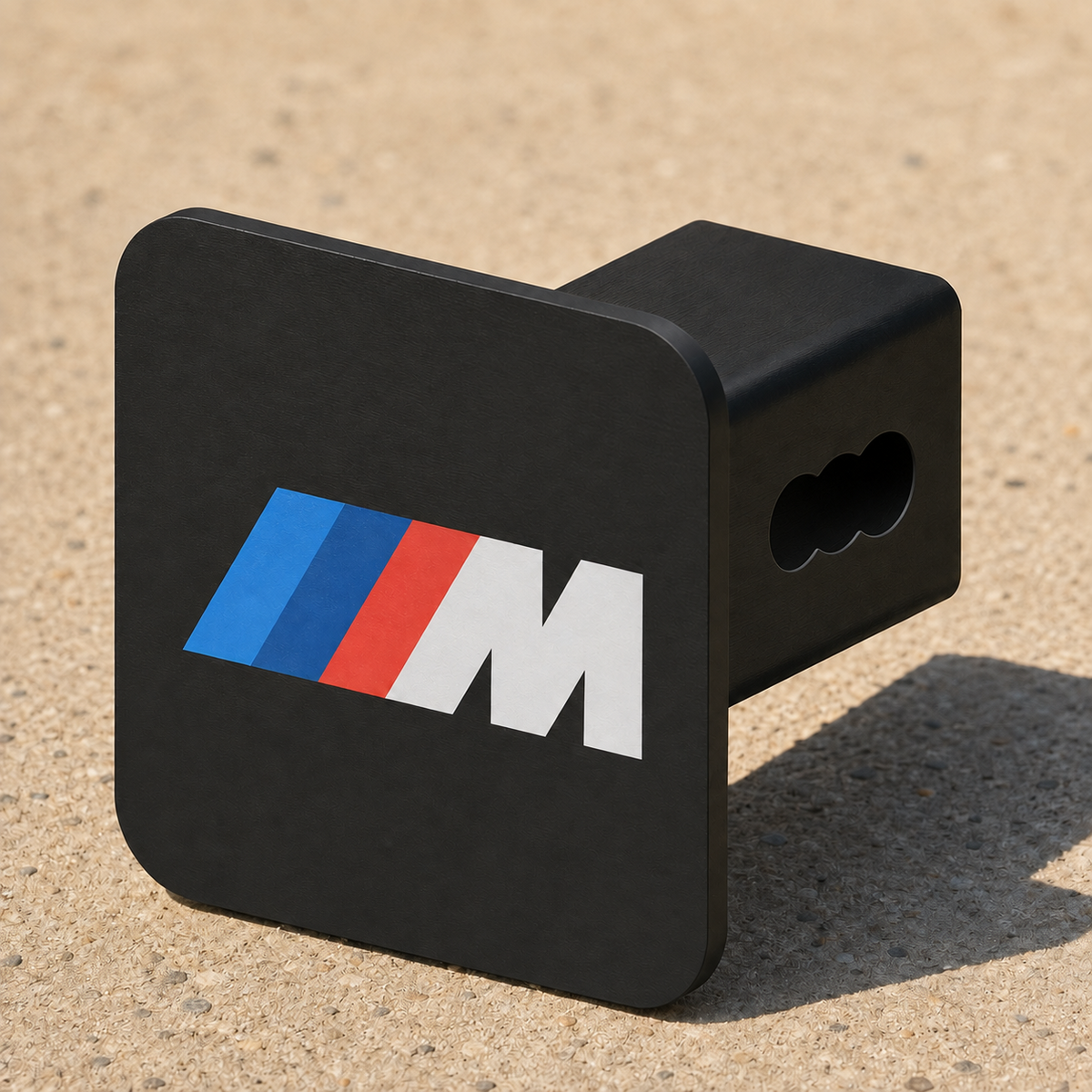 BMW M Logo Hitch Cover 2 Inch Receiver Black Trailer Truck SUV Tow 3D Printed