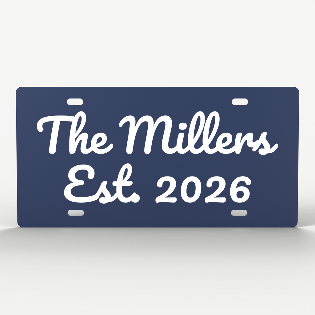 Personalized Custom License Plate Car Tag 12x6 Your Name Text Front Vanity