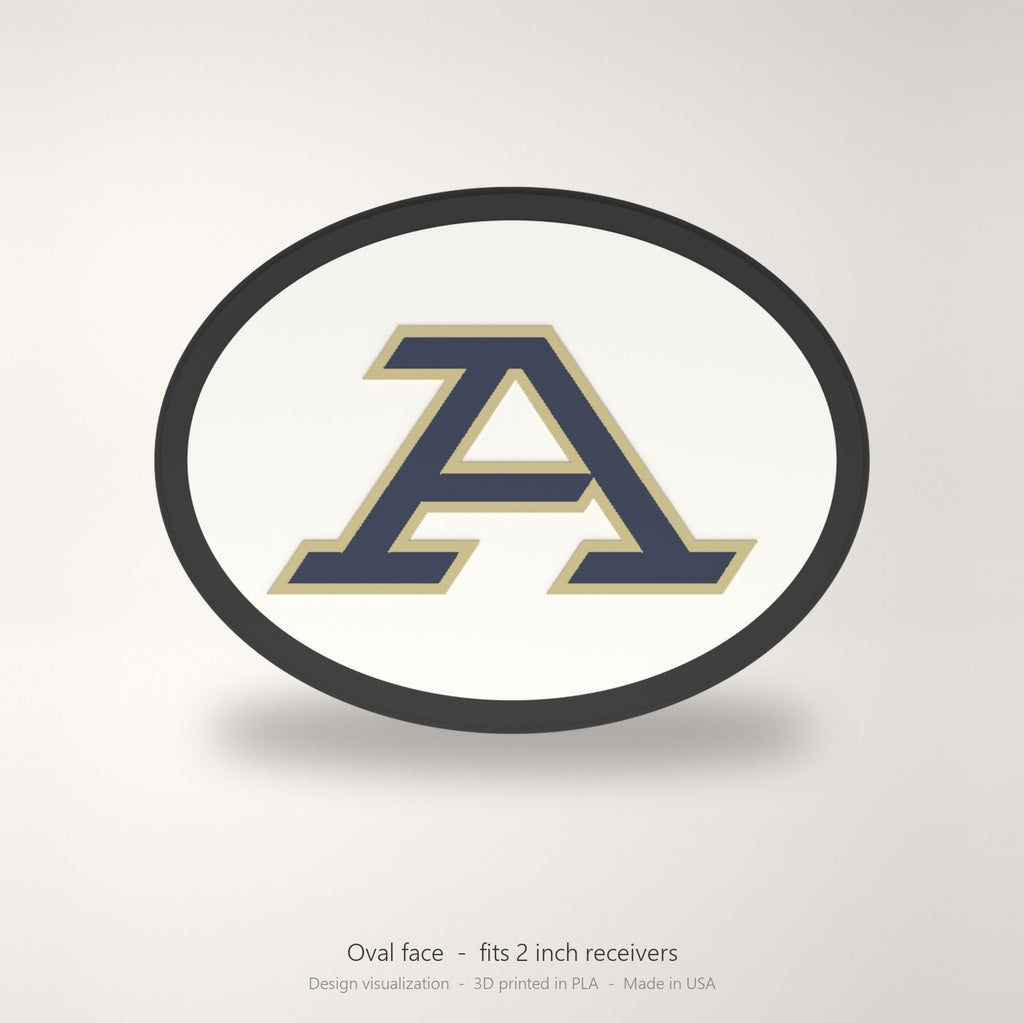 Akron Zips Oval Trailer Hitch Cover 2 Inch Receiver