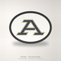 Akron Zips Oval Trailer Hitch Cover 2 Inch Receiver
