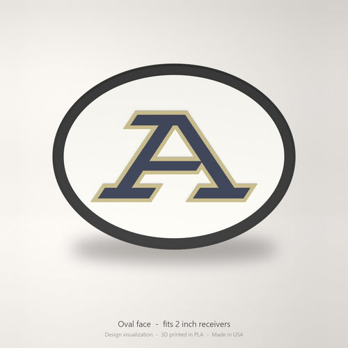 Akron Zips Oval Trailer Hitch Cover 2 Inch Receiver