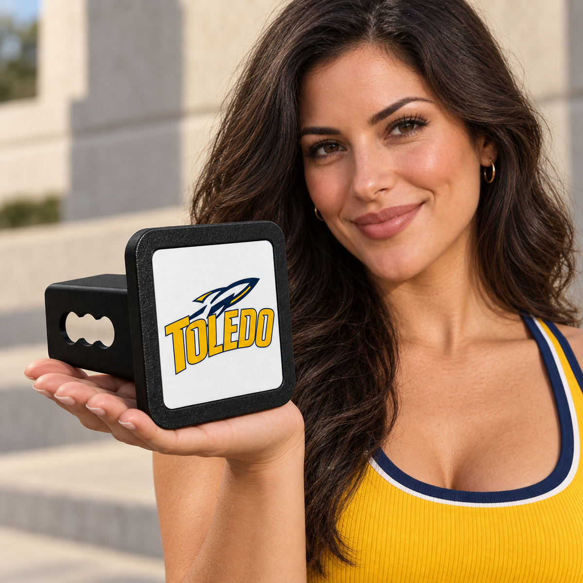 Toledo Rockets Trailer Hitch Cover 2 Inch Receiver