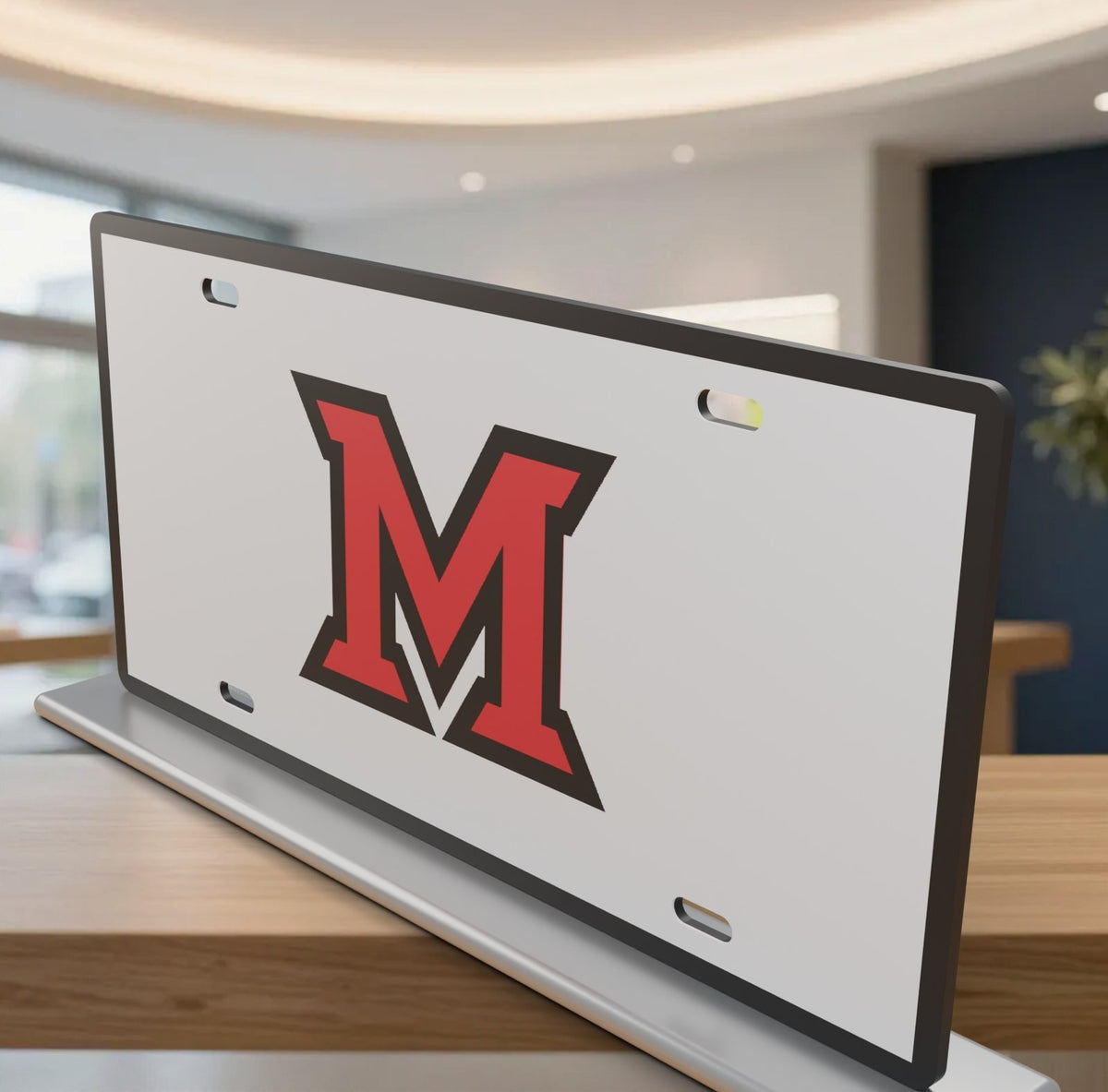 Miami (OH) RedHawks College Football License Plate Car Tag 12x6 Front Novelty