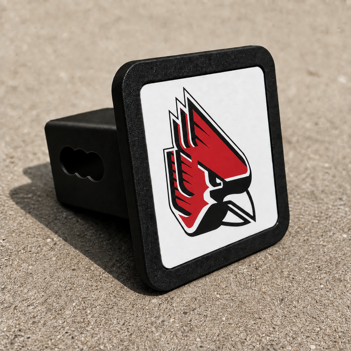 Ball State Cardinals Trailer Hitch Cover 2 Inch Receiver