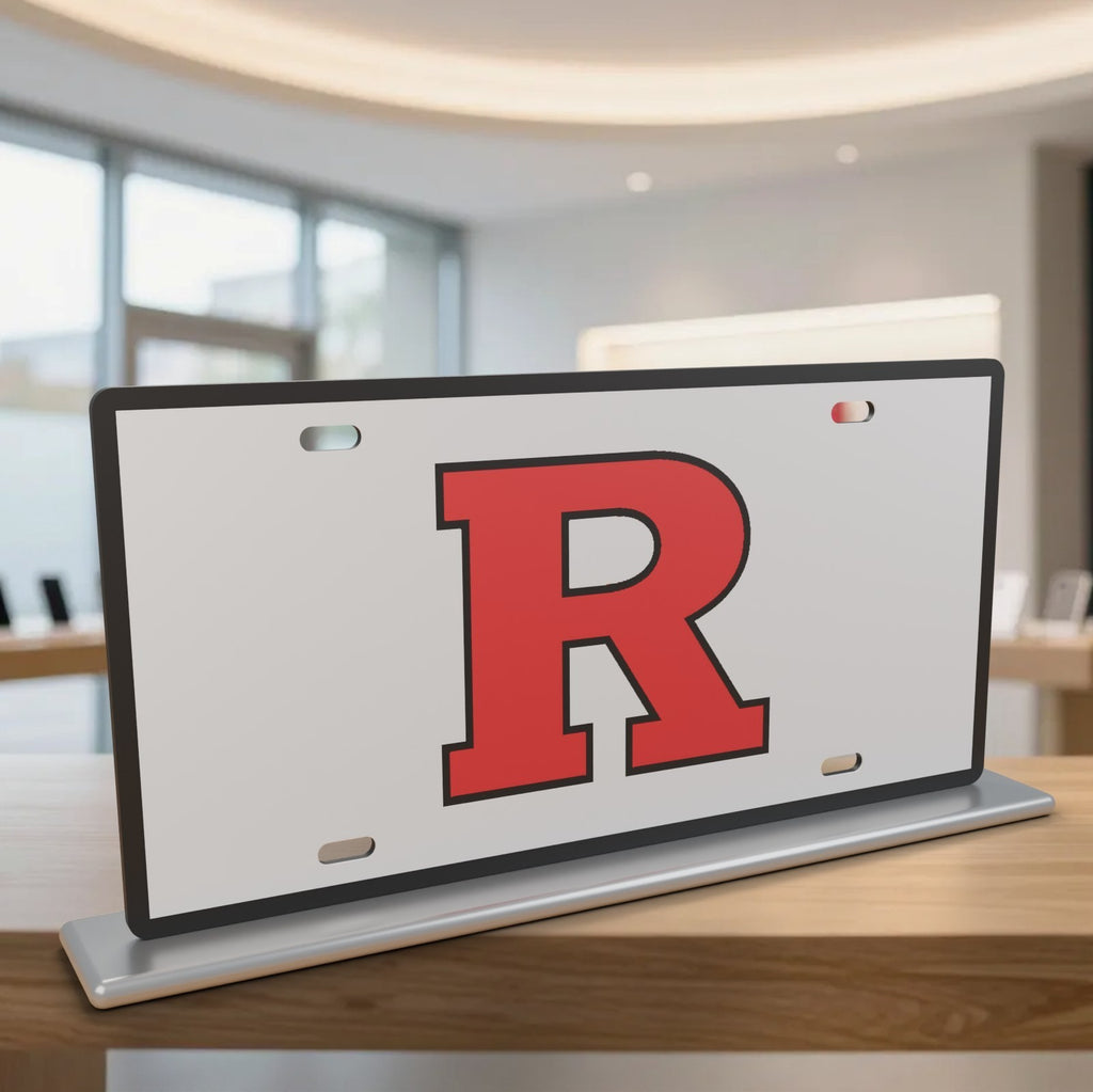 Rutgers Scarlet Knights College Football License Plate Car Tag 12x6 Front