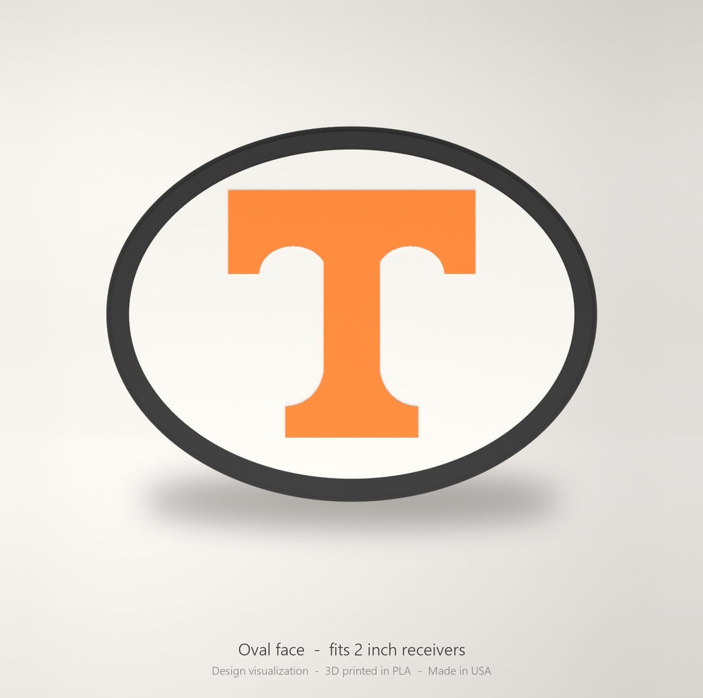 Tennessee Volunteers Vols Oval Trailer Hitch Cover 2 Inch Receiver