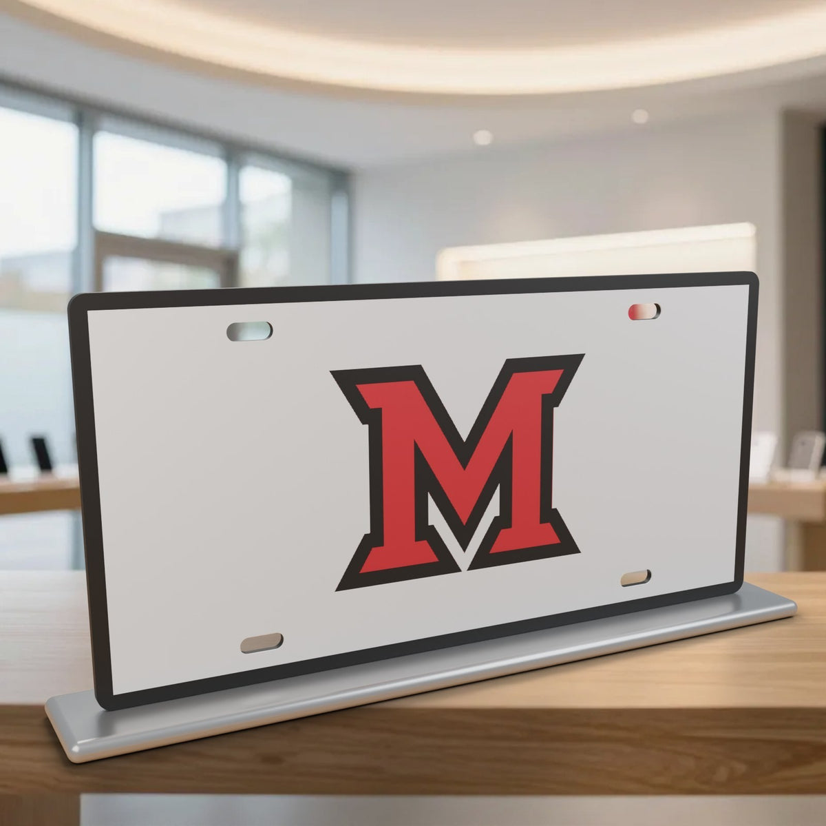Miami (OH) RedHawks College Football License Plate Car Tag 12x6 Front Novelty
