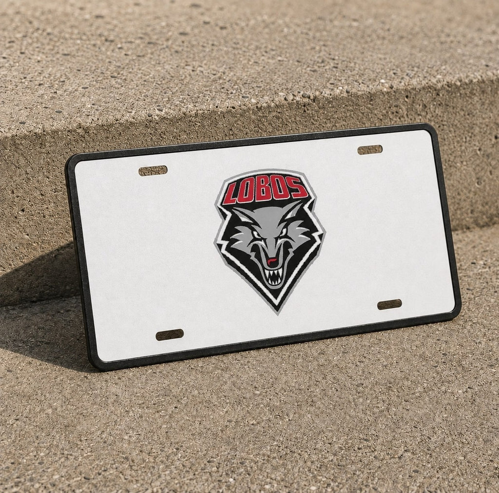 New Mexico Lobos UNM License Plate Car Tag 12x6 Front