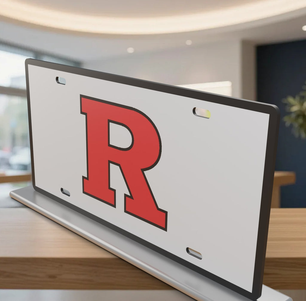 Rutgers Scarlet Knights College Football License Plate Car Tag 12x6 Front