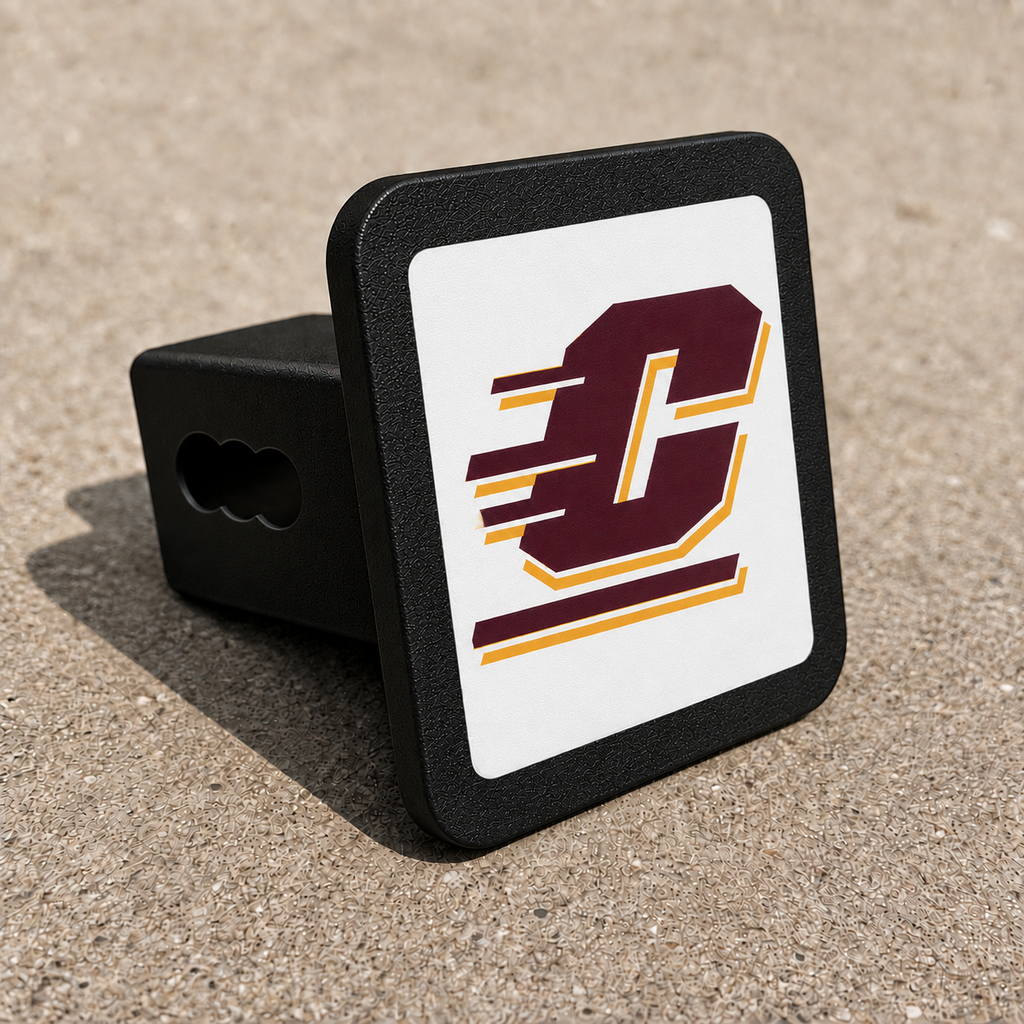 Central Michigan Chippewas CMU Trailer Hitch Cover 2 Inch Receiver
