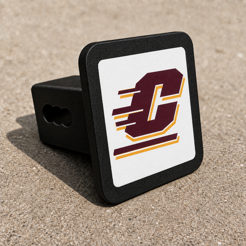 Central Michigan Chippewas CMU Trailer Hitch Cover 2 Inch Receiver