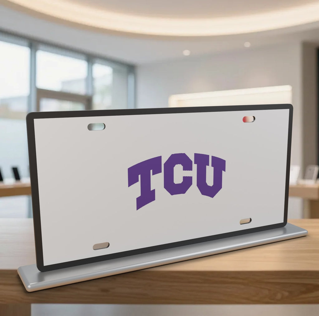 TCU Horned Frogs College Football License Plate Car Tag 12x6 Front Novelty
