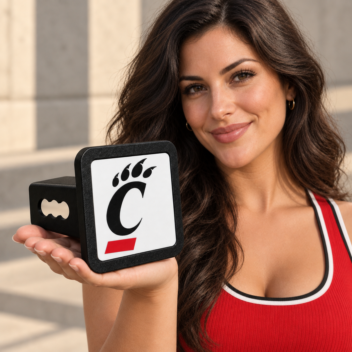 Cincinnati Bearcats Trailer Hitch Cover 2 Inch Receiver