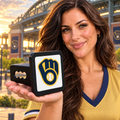 Milwaukee Brewers MLB Baseball Trailer Hitch Cover 2 Inch Receiver