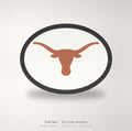 Texas Longhorns Oval Trailer Hitch Cover 2 Inch Receiver