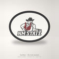 New Mexico State Aggies NMSU Oval Trailer Hitch Cover 2 Inch Receiver