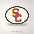 USC Trojans Oval Trailer Hitch Cover 2 Inch Receiver
