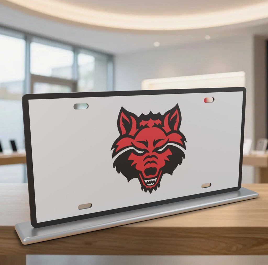 Arkansas State Red Wolves College Football License Plate Car Tag 12x6 Front