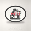 Northern Illinois Huskies NIU Oval Trailer Hitch Cover 2 Inch Receiver