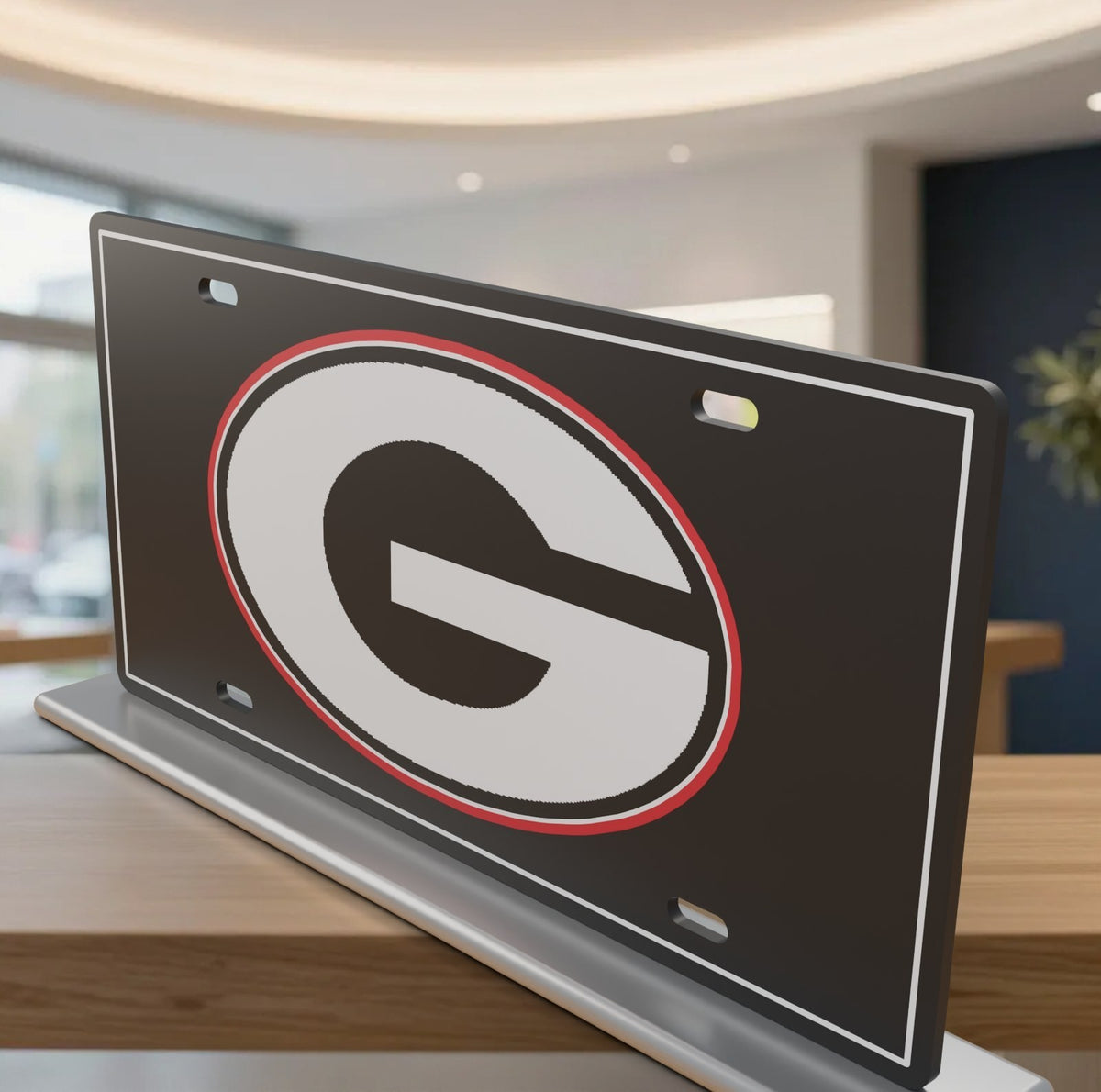 UGA Georgia Bulldogs Dawgs G Football License Plate Car Tag 12x6 Front Novelty