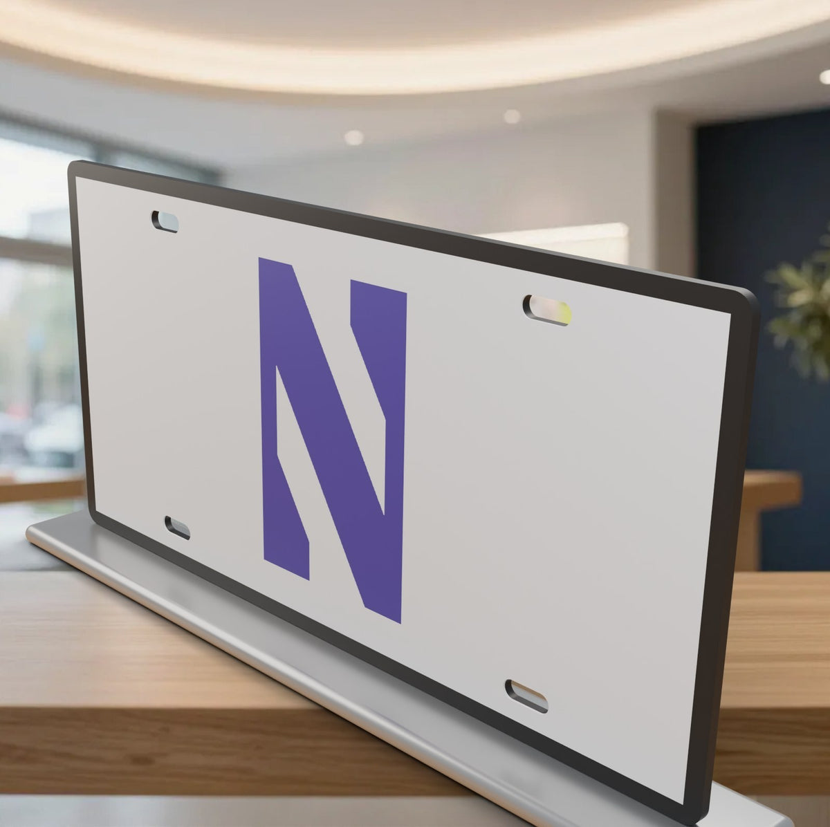 Northwestern Wildcats College Football License Plate Car Tag 12x6 Front Novelty