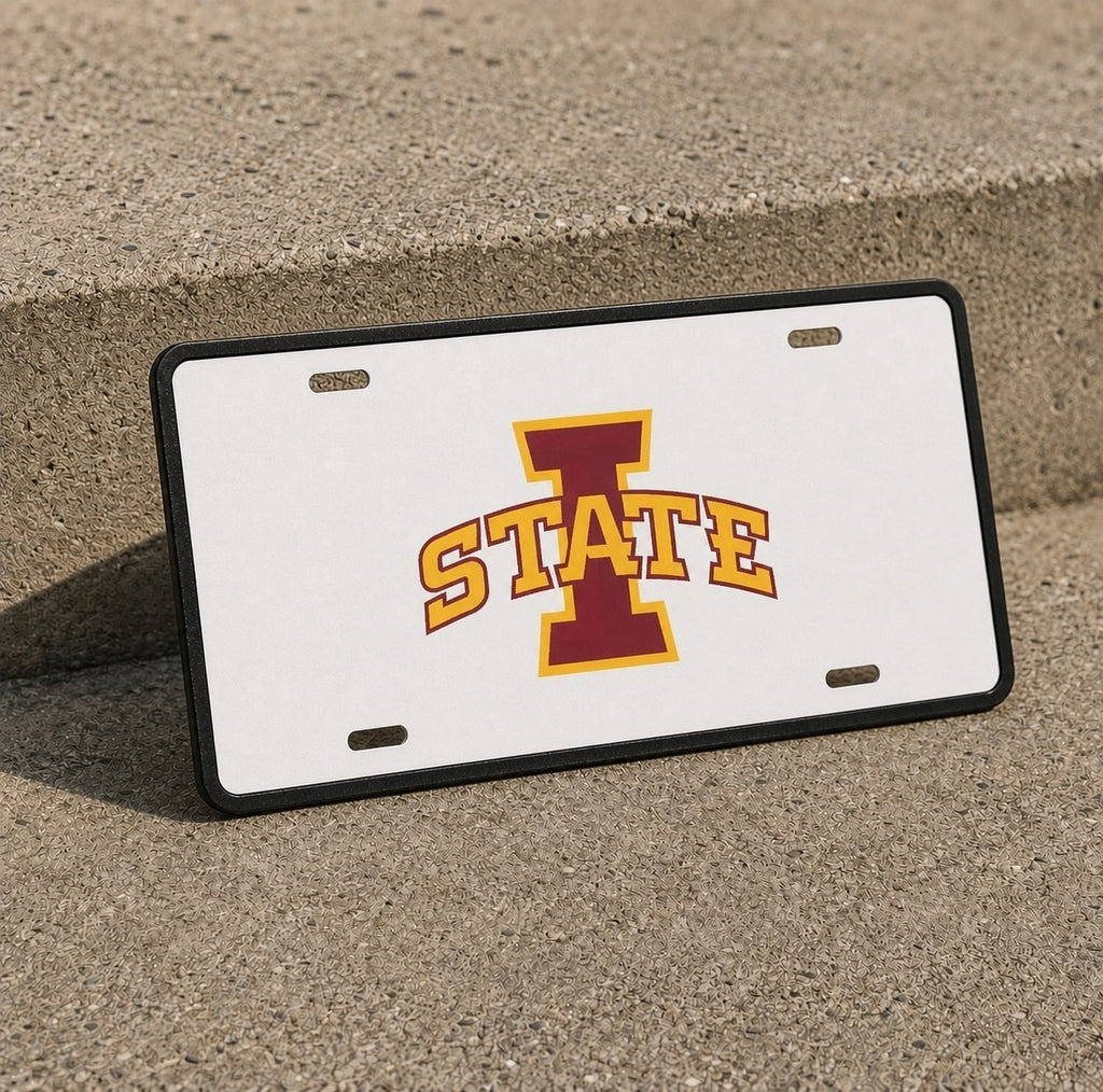 Iowa State Cyclones College Football License Plate Car Tag 12x6 Front Novelty