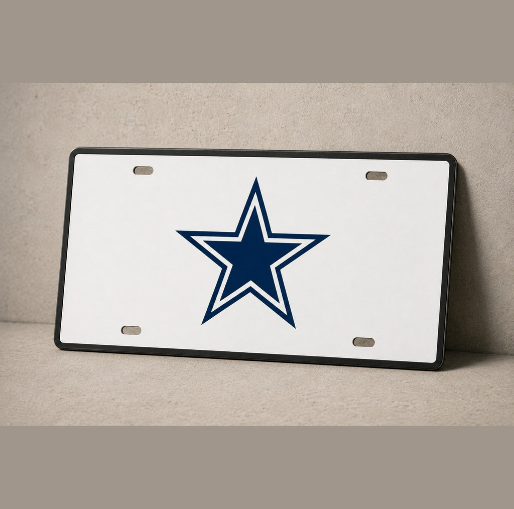 Dallas Cowboys Football License Plate Car Tag 12x6 Front Novelty Vanity