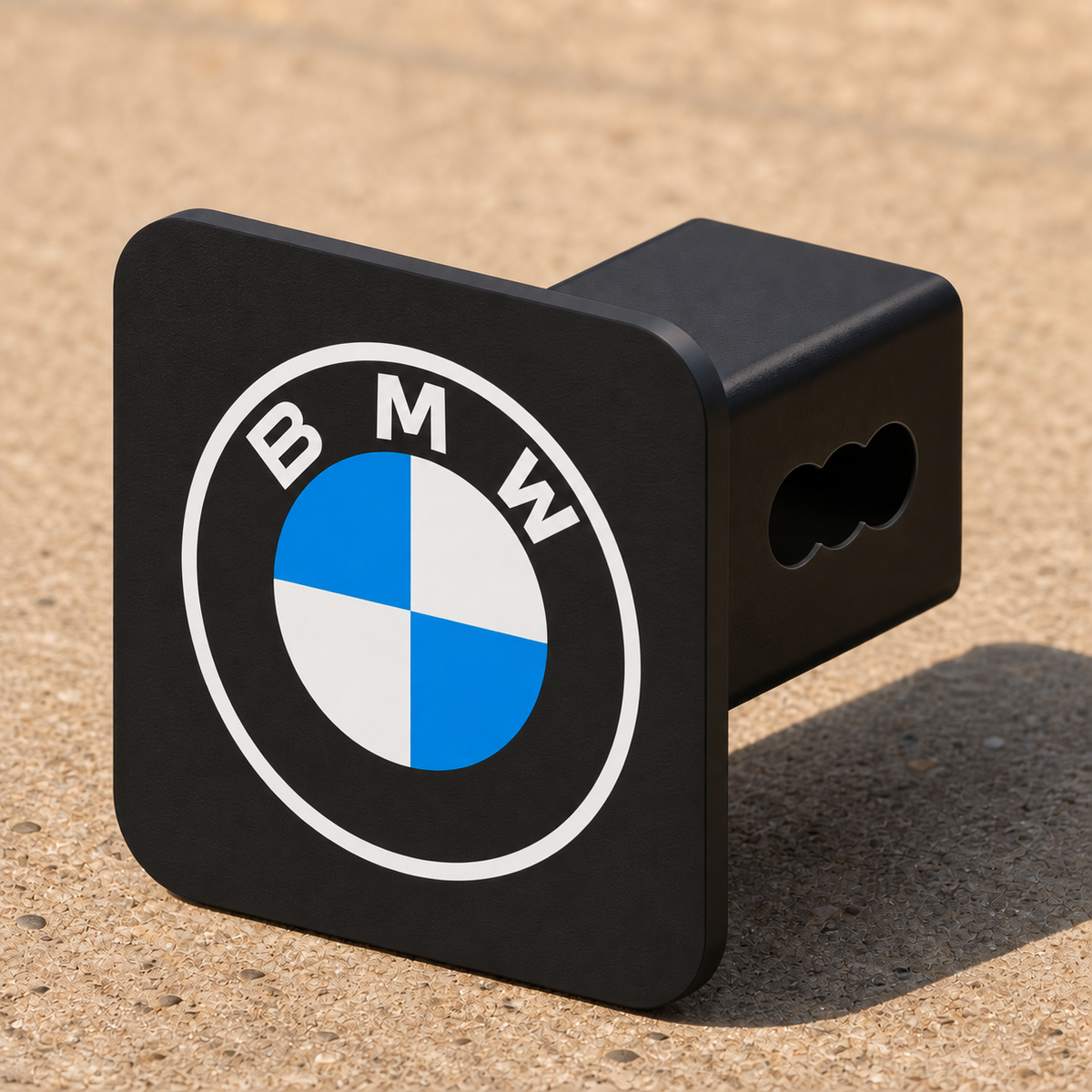BMW Logo Hitch Cover 2 Inch Receiver Black Trailer Truck SUV Tow 3D Printed
