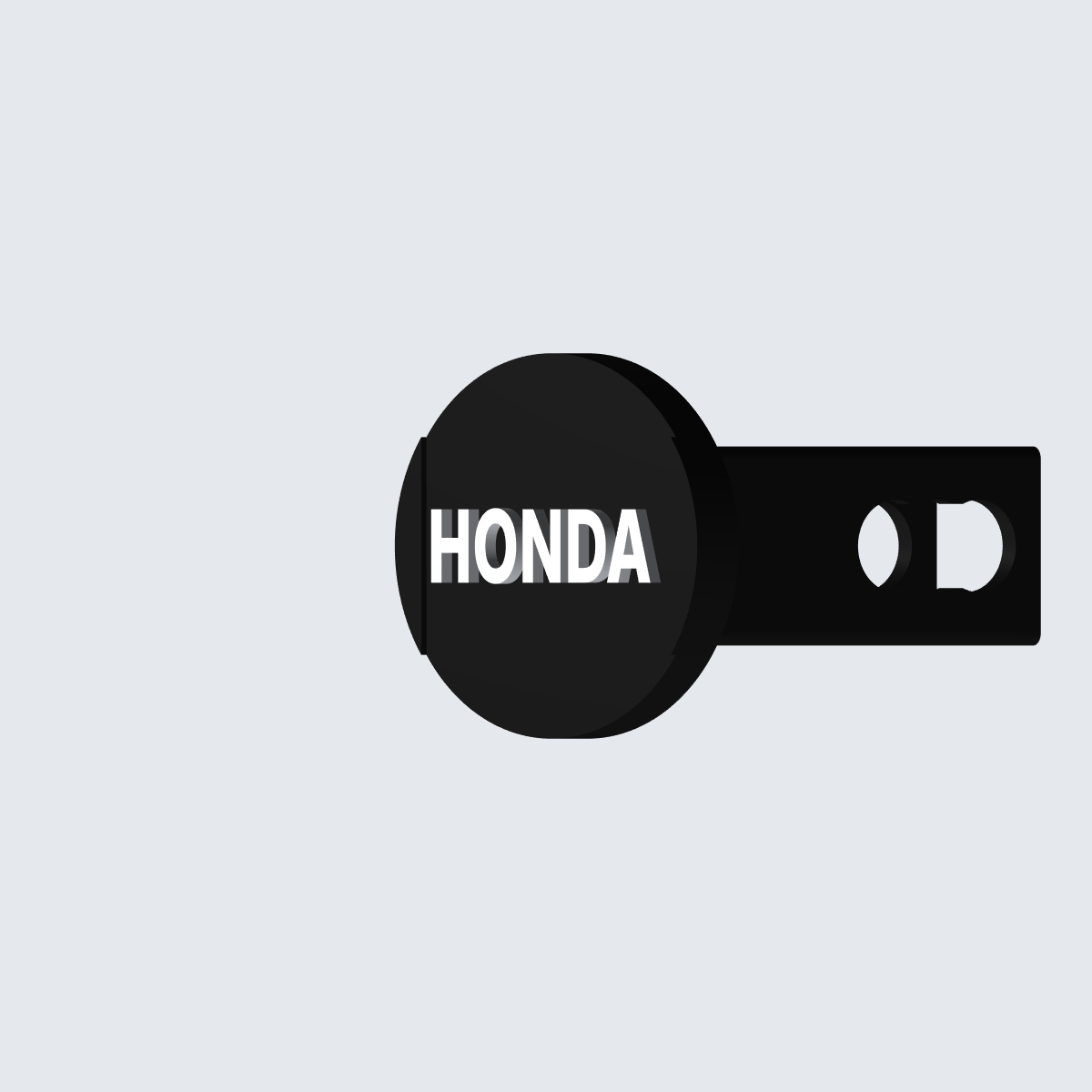 Honda oval trailer hitch cover view 11