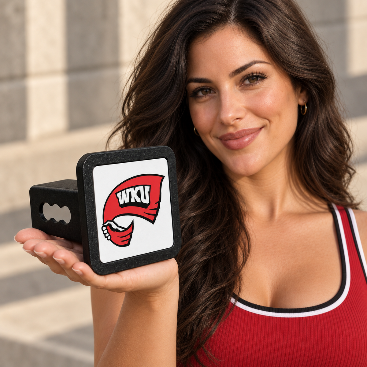 Western Kentucky Hilltoppers WKU Trailer Hitch Cover 2 Inch Receiver