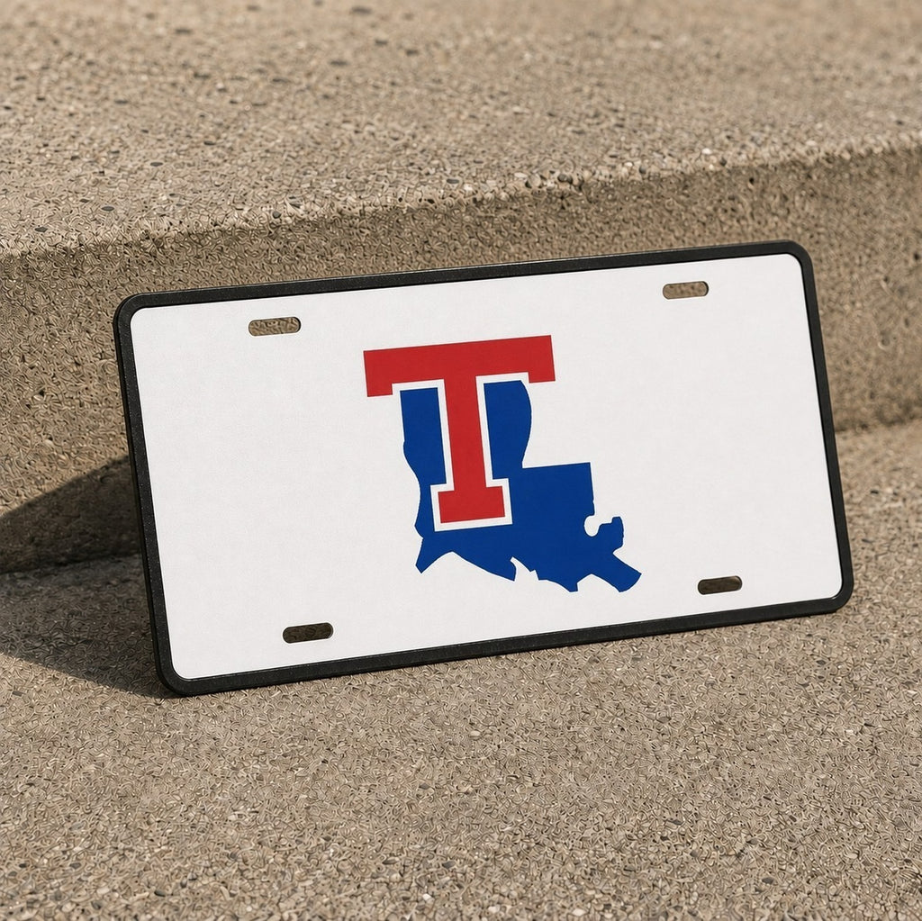 Louisiana Tech Bulldogs College Football License Plate Car Tag 12x6 Front