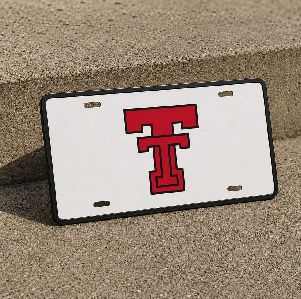 Texas Tech Red Raiders TTU License Plate Car Tag 12x6 Front