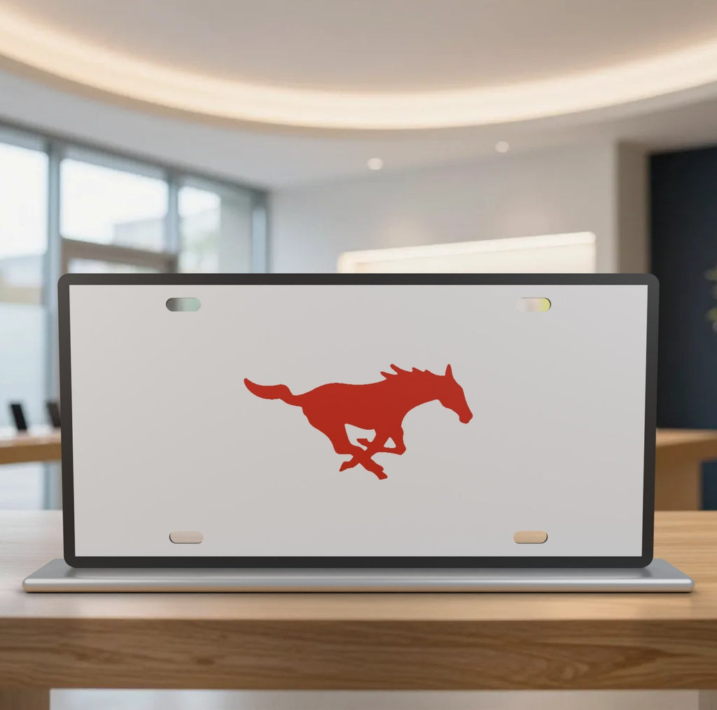 SMU Mustangs College Football License Plate Car Tag 12x6 Front Novelty Vanity
