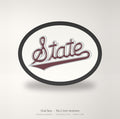 Mississippi State Bulldogs Oval Trailer Hitch Cover 2 Inch Receiver