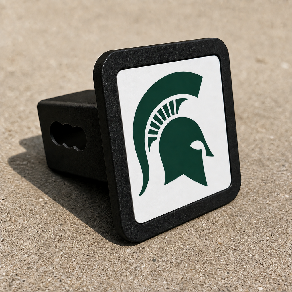 Michigan State Spartans MSU Trailer Hitch Cover 2 Inch Receiver