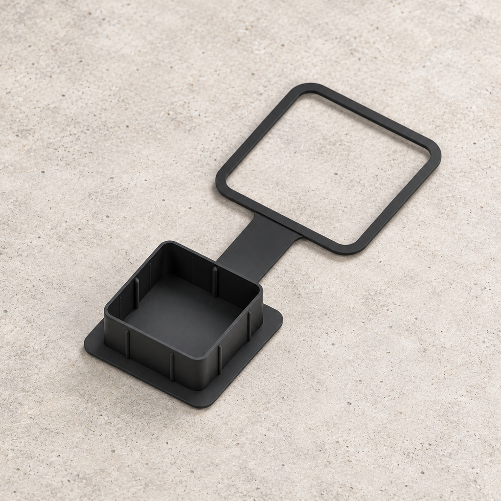 Trailer Hitch Cover Plug 2 Inch Receiver Black Cap Truck SUV Tow