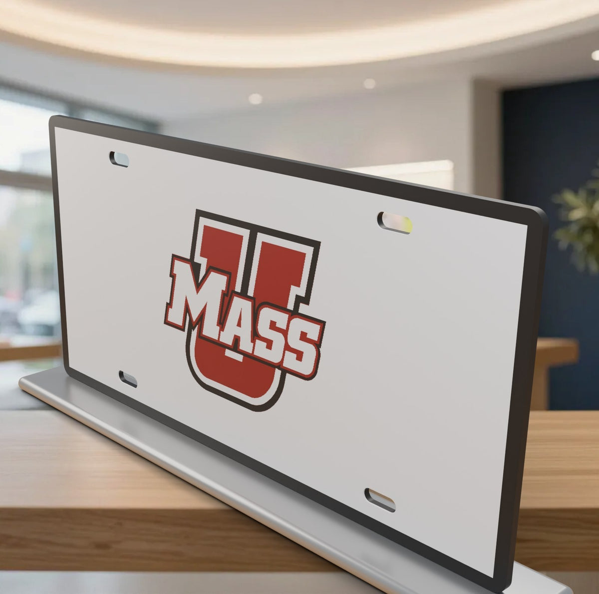 Massachusetts Minutemen UMass License Plate Car Tag 12x6 Front