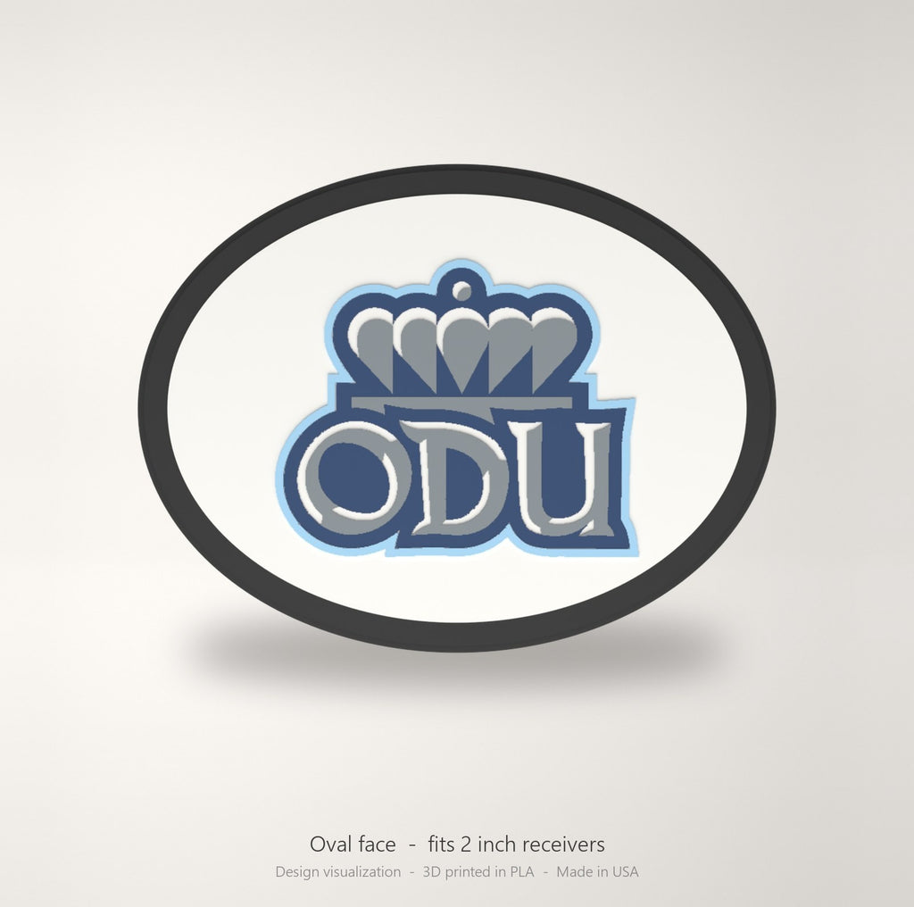 Old Dominion Monarchs ODU Oval Trailer Hitch Cover 2 Inch Receiver