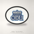 Old Dominion Monarchs ODU Oval Trailer Hitch Cover 2 Inch Receiver