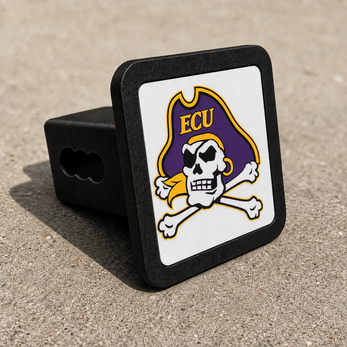 East Carolina Pirates ECU Trailer Hitch Cover 2 Inch Receiver