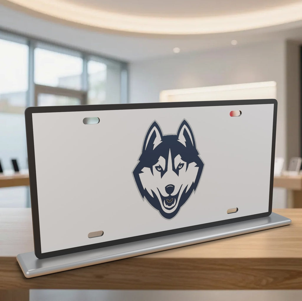 UConn Huskies College Football License Plate Car Tag 12x6 Front Novelty Vanity