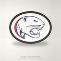 South Alabama Jaguars Oval Trailer Hitch Cover 2 Inch Receiver