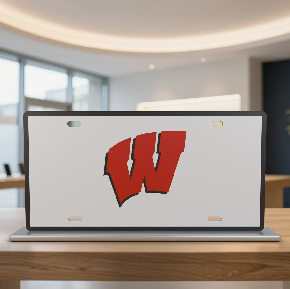 Wisconsin Badgers College Football License Plate Car Tag 12x6 Front Novelty