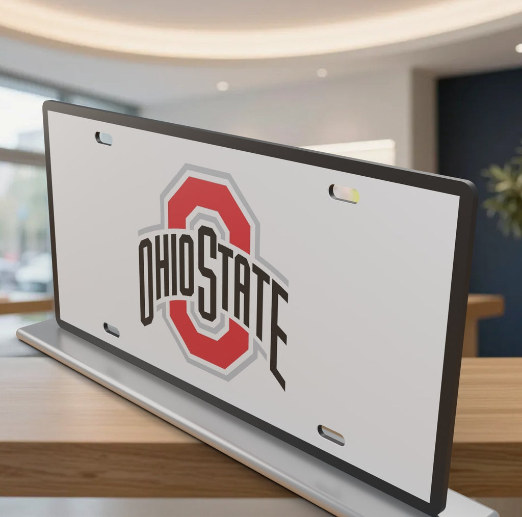 Ohio State Buckeyes College Football License Plate Car Tag 12x6 Front Novelty