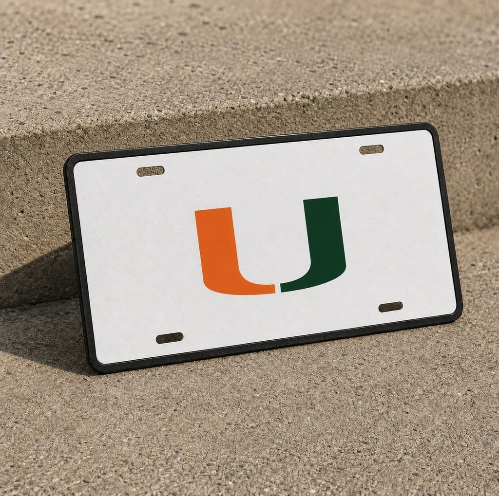 Miami Hurricanes Canes License Plate Car Tag 12x6 Front